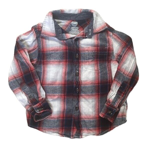 Boys Casual Long Sleeve Button Down - Picture 1 of 5